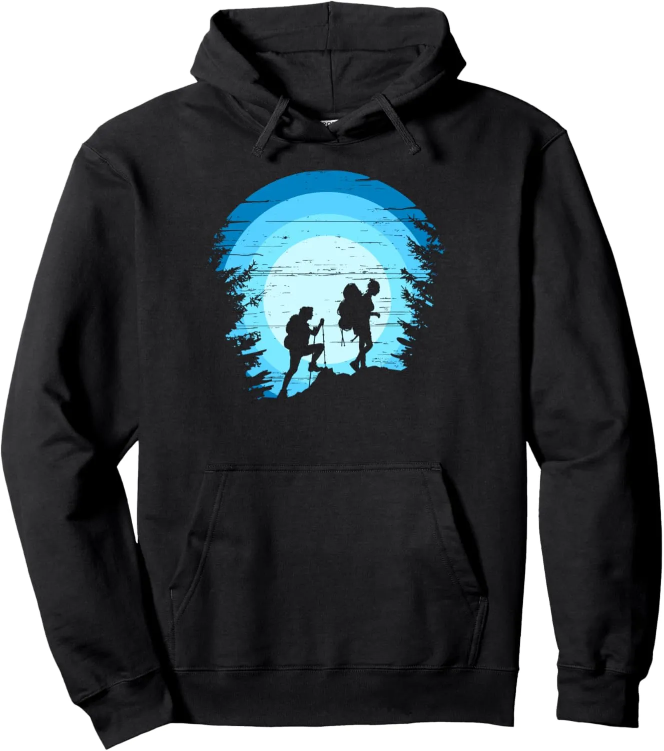 Vintage Outdoor Explorer Mountain Hiking Trekking Trip Pullover Hoodie
