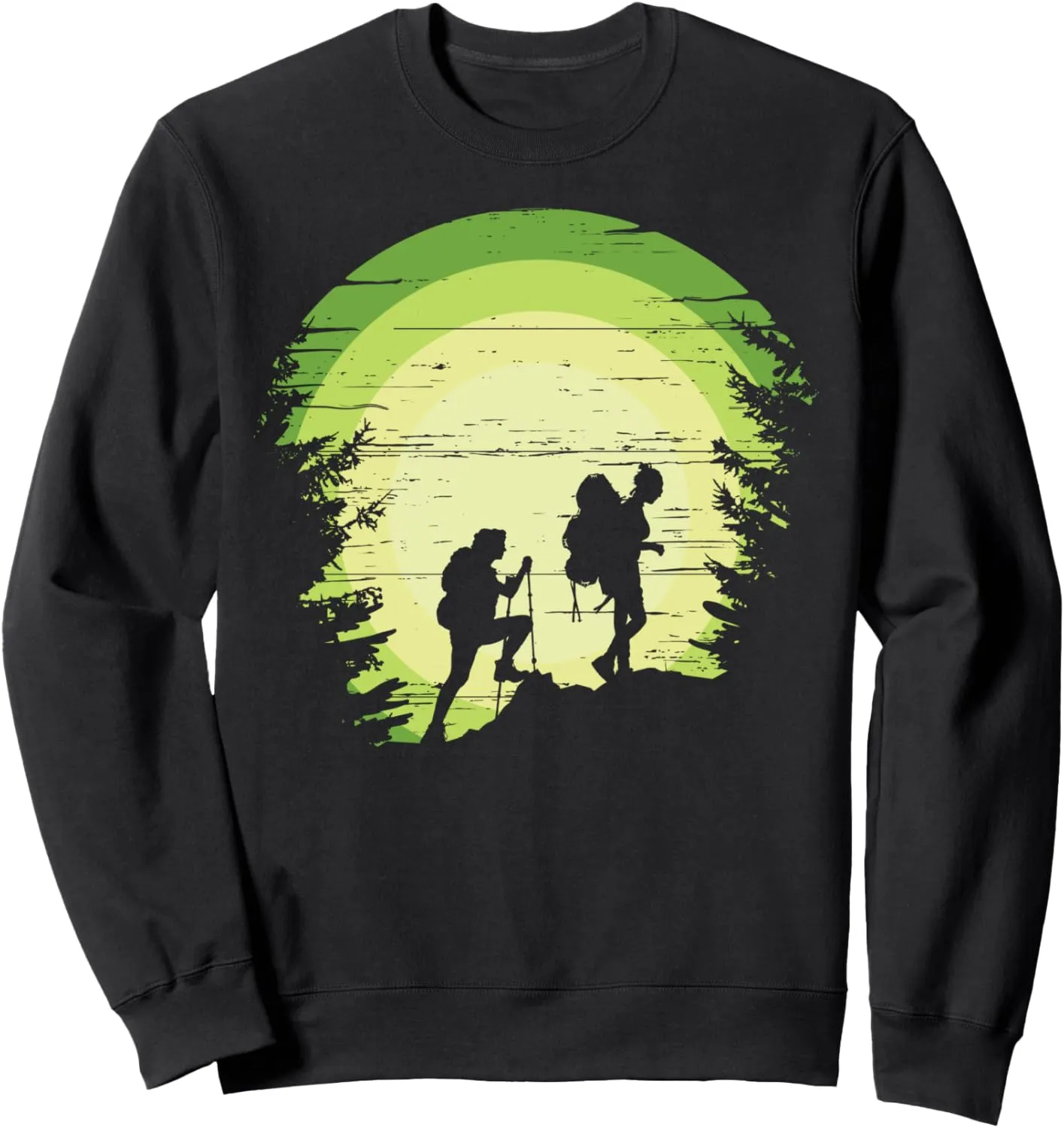Vintage Outdoor Explorer Mountain Hiking Trekking Trip Sweatshirt