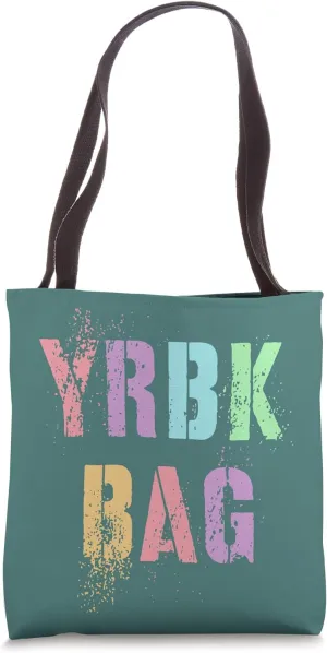 Vintage TEAM YRBK Literary Club School Yearbook Publication Tote Bag