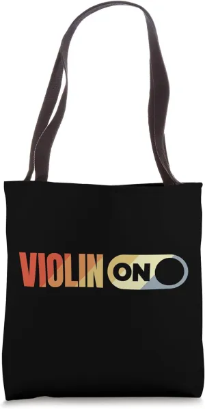 Vintage Violin Mood Fiddler Tote Bag