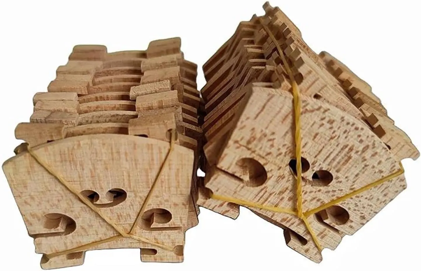 Violin Accessories 20 Pieces Maple Violin Bridge 4/4 Size Accessories(4/4)
