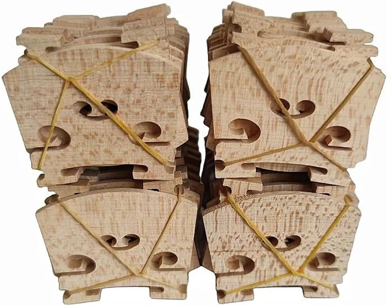 Violin Accessories 20 Pieces Maple Violin Bridge 4/4 Size Accessories(4/4)
