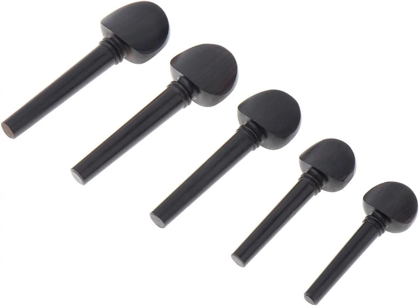 Violin Accessories Ebony Violin Tuning Pegs 5 Different Sizes For 1/8 50 To 65 Mm Accessories(4/4)
