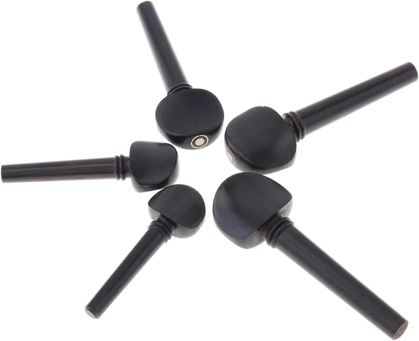 Violin Accessories Ebony Violin Tuning Pegs 5 Different Sizes For 1/8 50 To 65 Mm Accessories(4/4)
