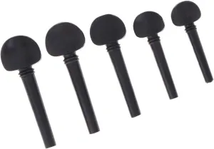 Violin Accessories Ebony Violin Tuning Pegs 5 Different Sizes For 1/8 50 To 65 Mm Accessories(4/4)