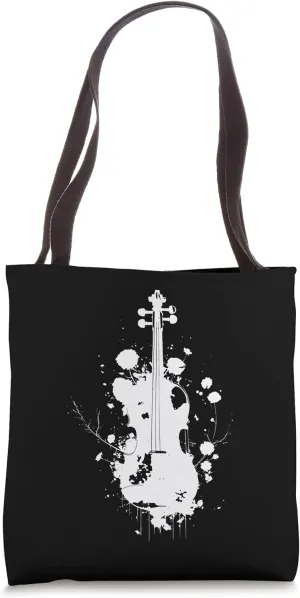 Violin Drawing Fiddler Orchestra Tote Bag