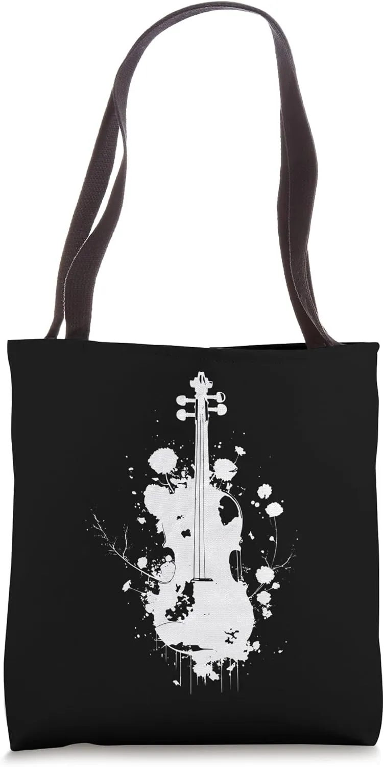 Violin Drawing Fiddler Orchestra Tote Bag