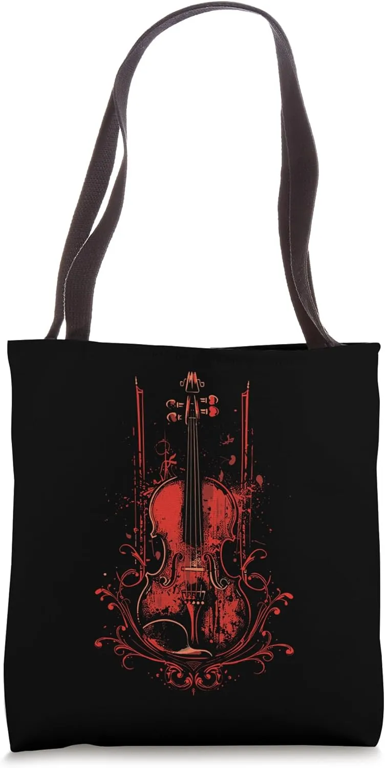 Violin Graphic Orchestra Tote Bag