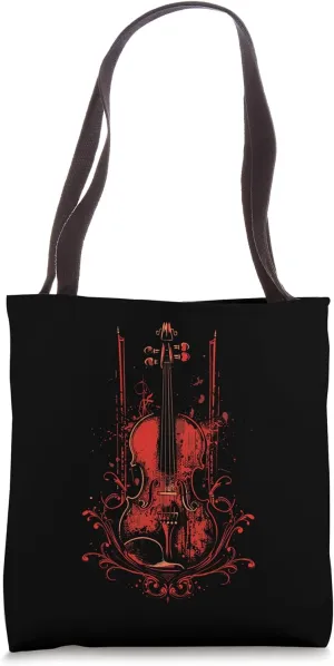 Violin Graphic Orchestra Tote Bag