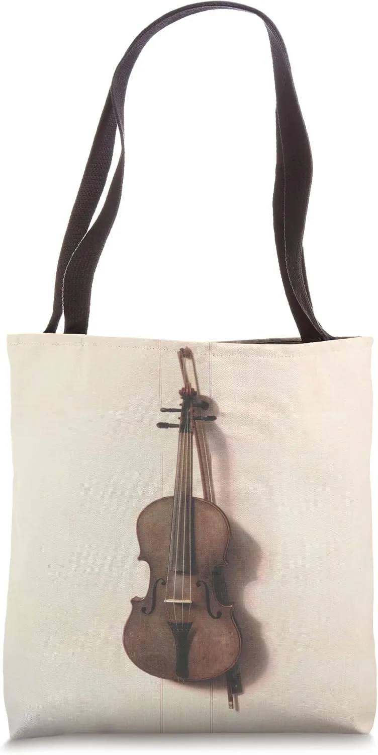 Violin Instrument Vintage Illustration Tote Bag