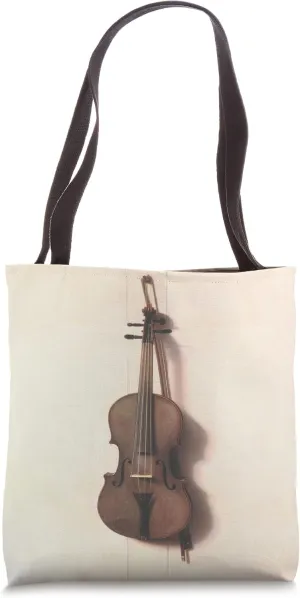 Violin Instrument Vintage Illustration Tote Bag