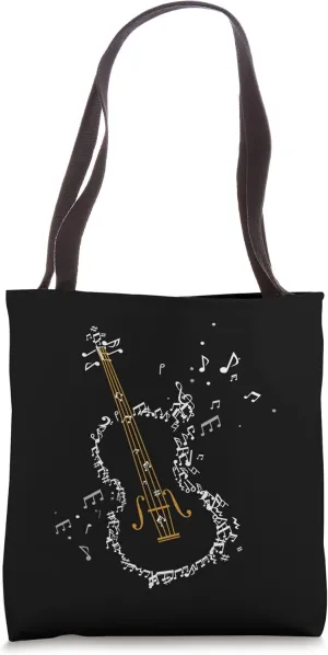Violin Notes Music Violonist String Instrument Tote Bag