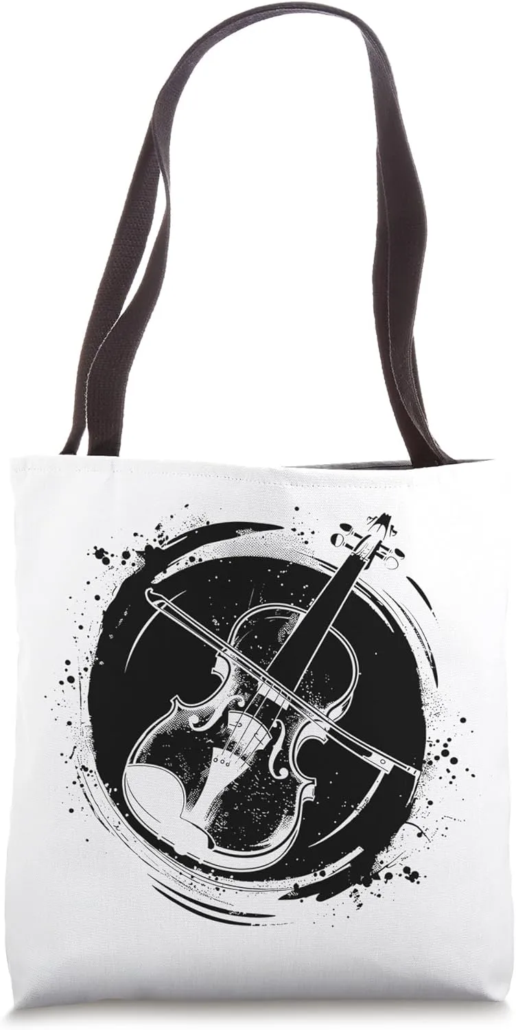 Violin Sketch Fiddler Chordophone Tote Bag