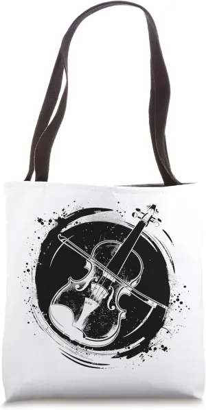 Violin Sketch Fiddler Chordophone Tote Bag