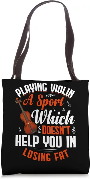 Violinist Classical Music String Instrument Orchestra Player Tote Bag