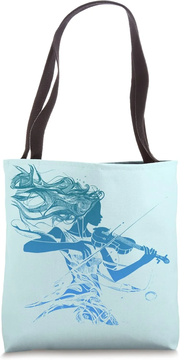 Violinist Music Deep Song of Submarine Waters Neptune Violin Tote Bag