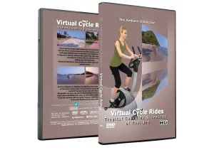 Virtual Cycle Rides DVD - Tropical Coastline and Beaches of Thailand - for Indoor Cycling, Treadmill and Running Workouts