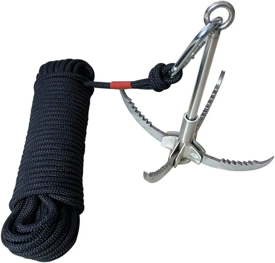 Wakauto Mountain Climbing Hook Durable Stainless Steel Claw for Outdoor Adventure