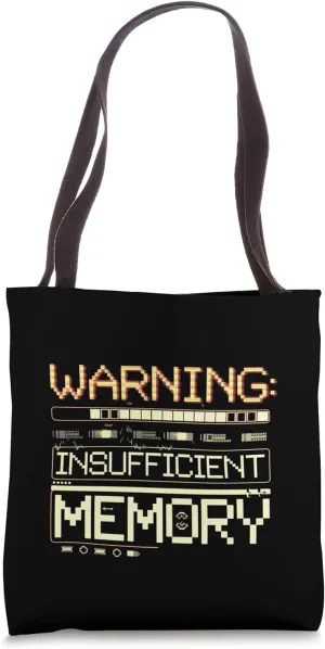 Warning Insufficient Memory Coding Student Error --- Tote Bag
