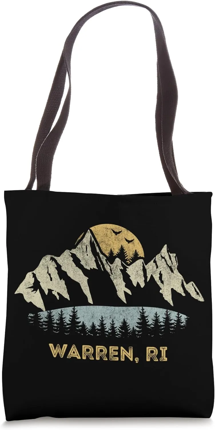 Warren Rhode Island Mountain Sunset Sunrise Tote Bag