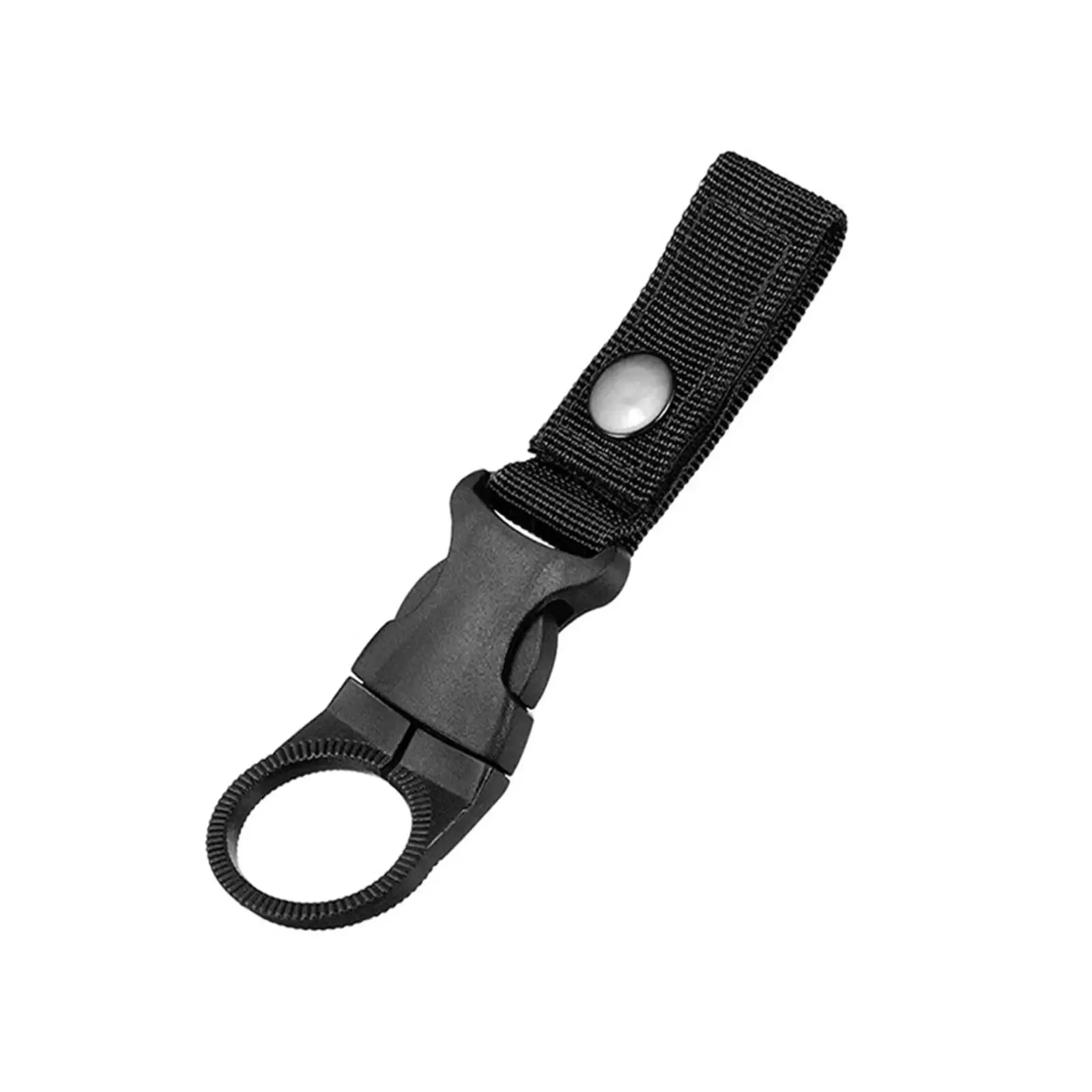 Water Bottle Holder for Carabiner or Molle Webbing with Quick-Release Clip for Camping, Hiking, and Outdoor Gear