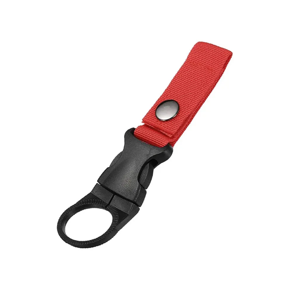 Water Bottle Holder for Carabiner or Molle Webbing with Quick-Release Clip for Camping, Hiking, and Outdoor Gear