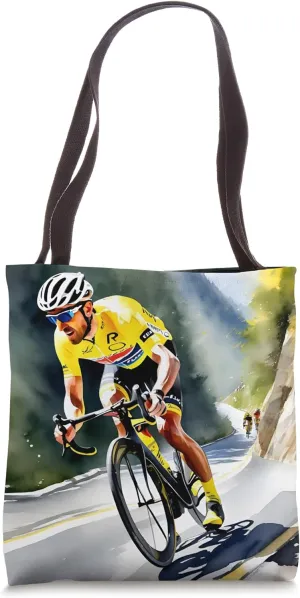 Watercolor Ascent - The Way of the Cyclist Tote Bag