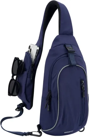 WATERFLY Crossbody Sling Backpack Sling Bag: Small and Stylish Design for Hiking Travel and Everyday Use