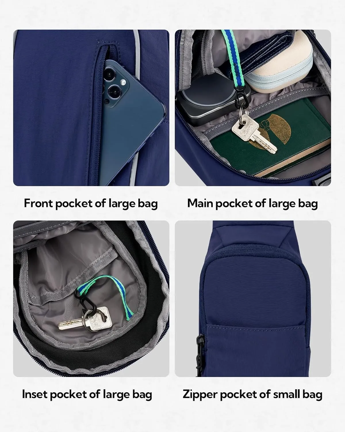 WATERFLY Crossbody Sling Backpack Sling Bag: Small and Stylish Design for Hiking Travel and Everyday Use