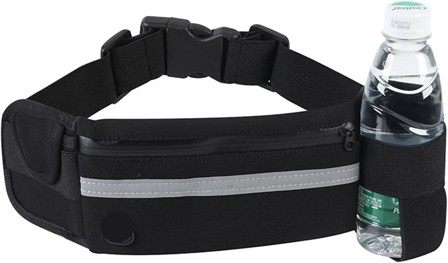 Waterproof running waist bag sports jogging outdoor mobile phone holder belt bag female male fitness cycling sports accessories(Red)