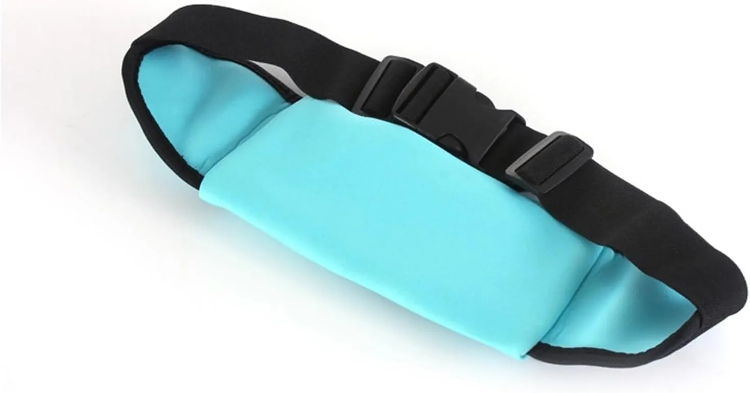 Waterproof running waist bag sports jogging outdoor mobile phone holder belt bag female male fitness cycling sports accessories(Red)