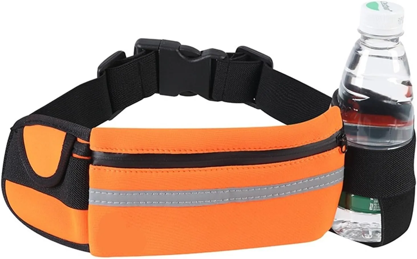 Waterproof running waist bag sports jogging outdoor mobile phone holder belt bag female male fitness cycling sports accessories(Red)