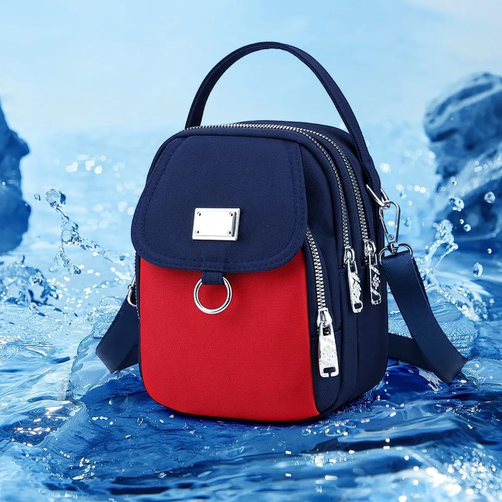 Waterproof Women Crossbody Bag Elegant Oxford Messenger Bags Simple for Work, Multi-pocket Storage Shoulder Handbag