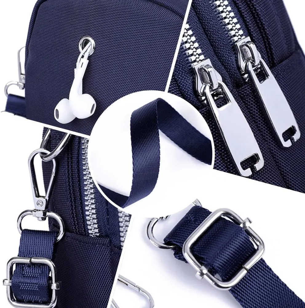 Waterproof Women Crossbody Bag Elegant Oxford Messenger Bags Simple for Work, Multi-pocket Storage Shoulder Handbag