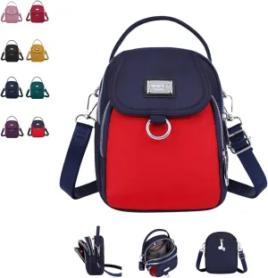 Waterproof Women Crossbody Bag Elegant Oxford Messenger Bags Simple for Work,Multi-Pocket Casual Messenger Bags Purse