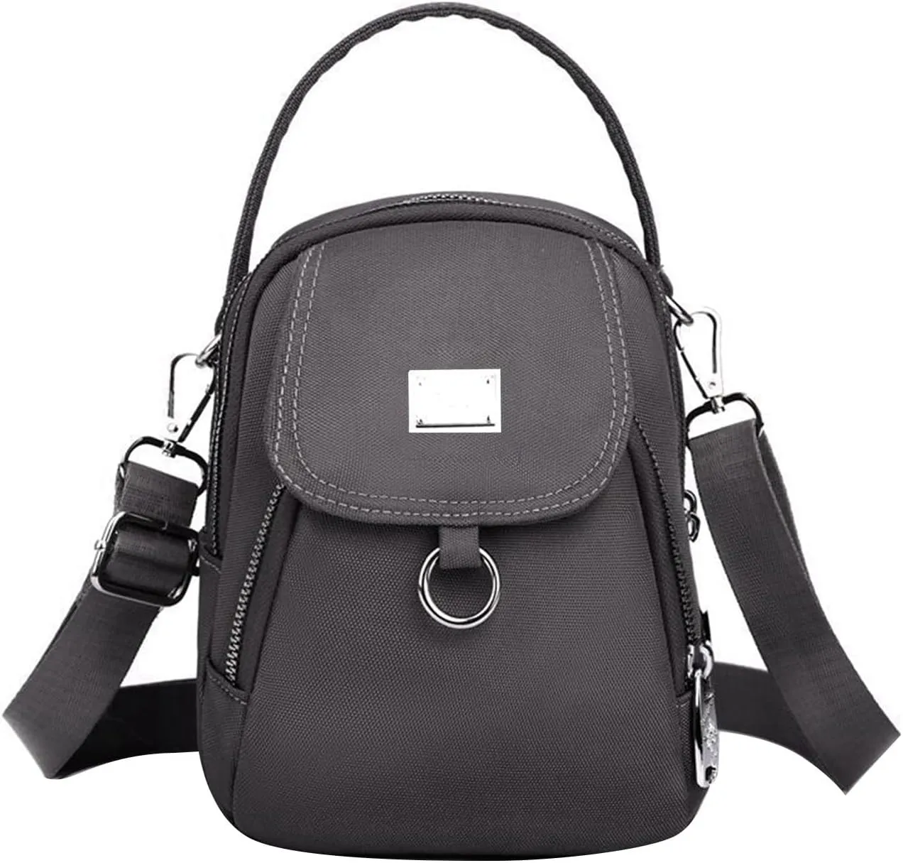 Waterproof Women Crossbody Bag Nylon Messenger Bags Simple Purse for Work, Multi-pocket Storage Shoulder Handbag