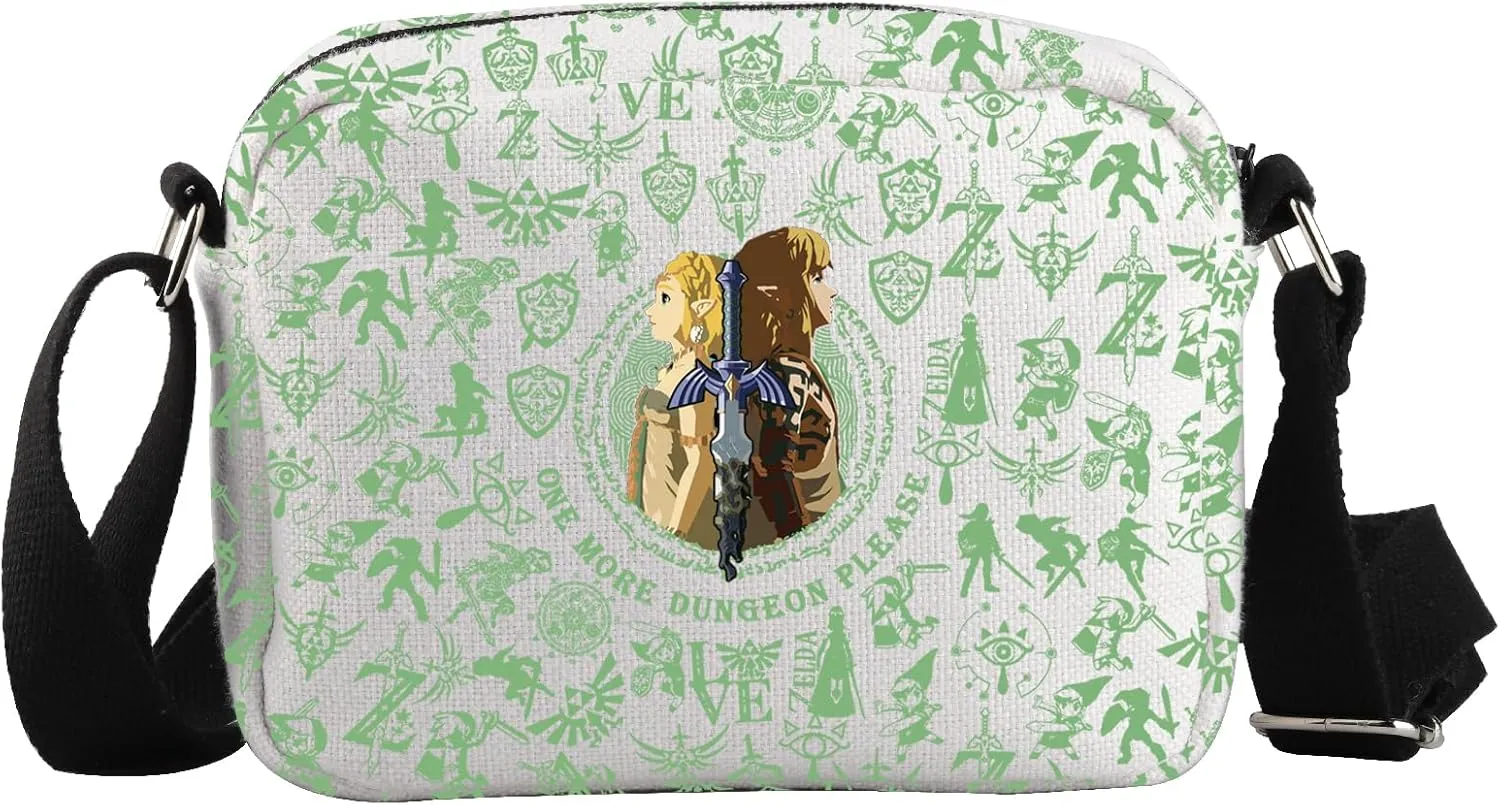 WCGXKO Video Game Inspired Crossbody Bag Anime Game Lover Gift Gaming Lover Gift