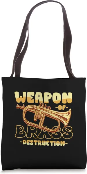Weapon Brass Of Destruction Sound Instrument Music Tote Bag