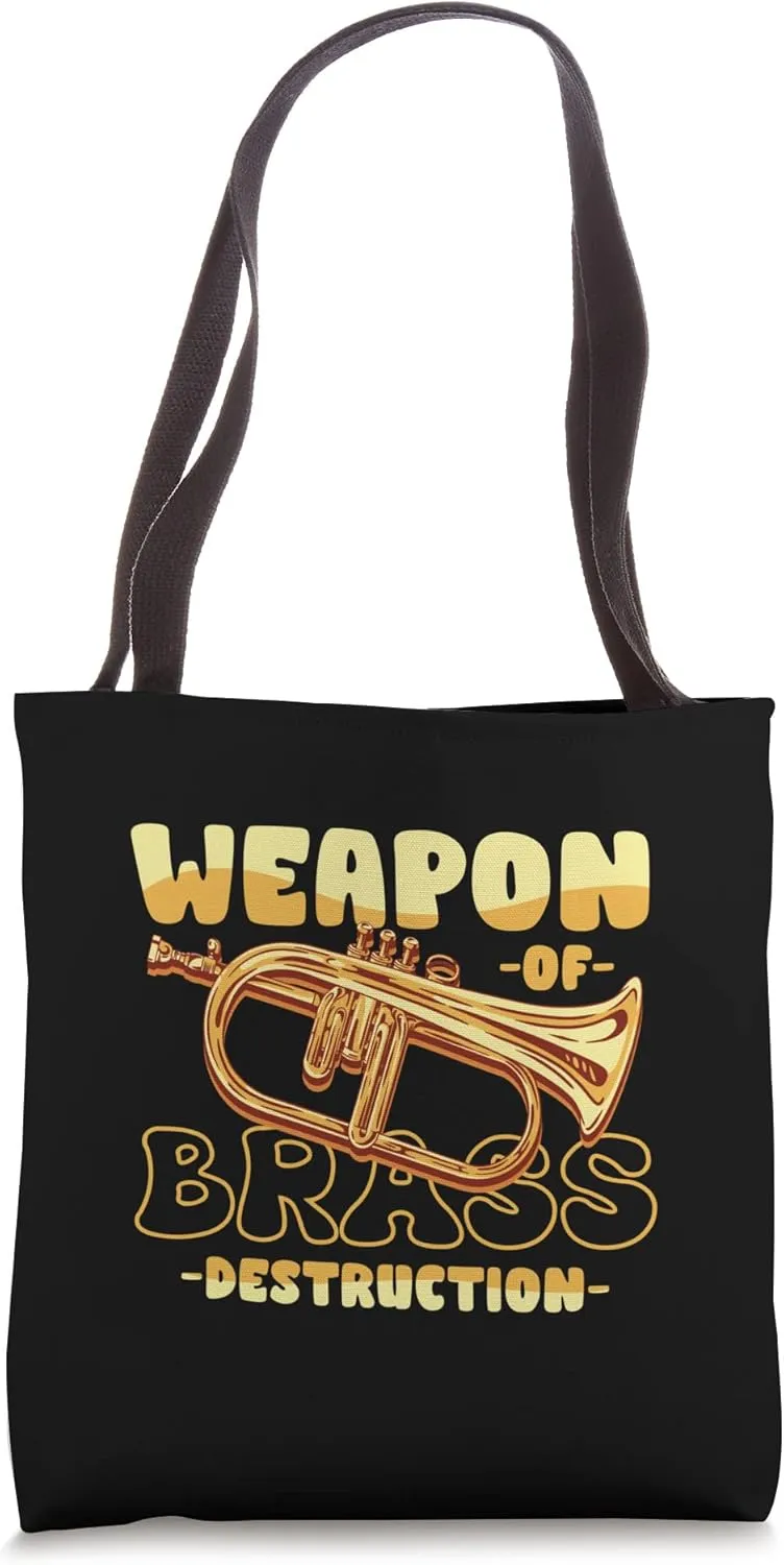 Weapon Brass Of Destruction Sound Instrument Music Tote Bag