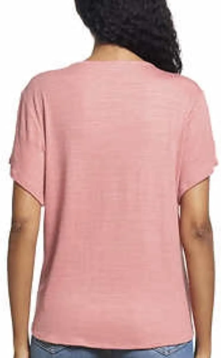 Weatherproof Vintage Women's Tie Front Top