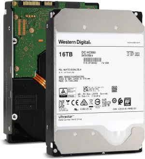 Western Digital Ultrastar DC HC550 WUH721816ALE6L4 0F38462 16TB 7.2K RPM SATA 6Gb/s 512e 512MB 3.5" SE HDD