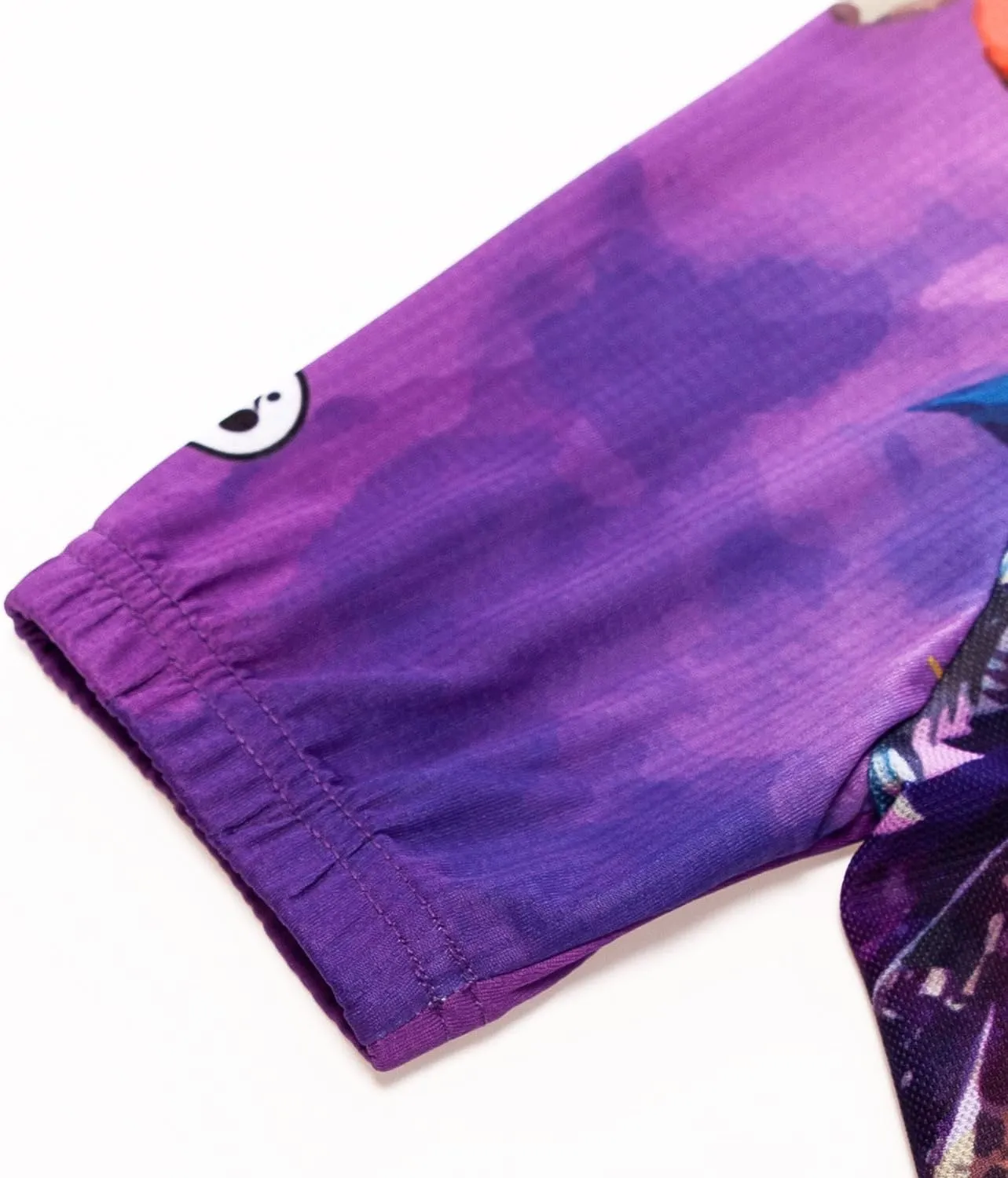 Women Cycling Short Sleeve Jersey Bike Bicycle Clothing Flowers Jacket with Big Reflective Tape