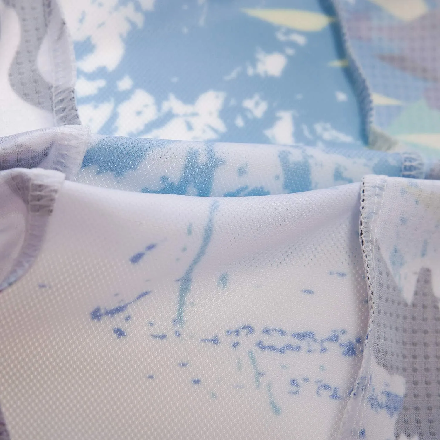 Women Cycling Short Sleeve Jersey Bike Bicycle Clothing Flowers Jacket with Big Reflective Tape