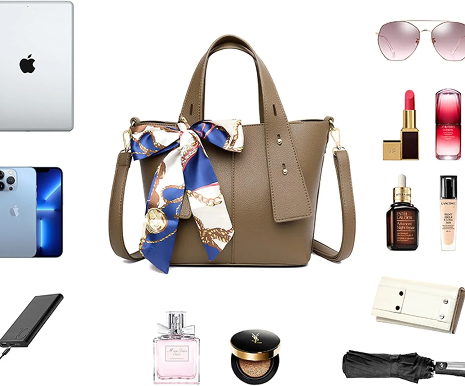 Women Large Capacity Tote Bag Ladies Shoulder Bag Leather Simple Elegant Casual Messenger Bags