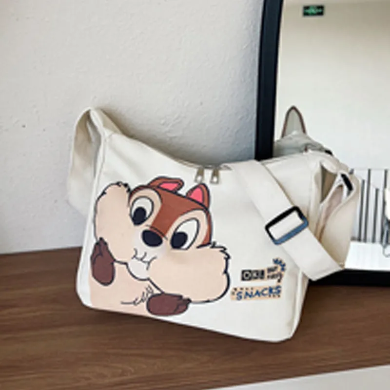 Women's Canvas Fashionable Large Capacity For College Shoulder Bags