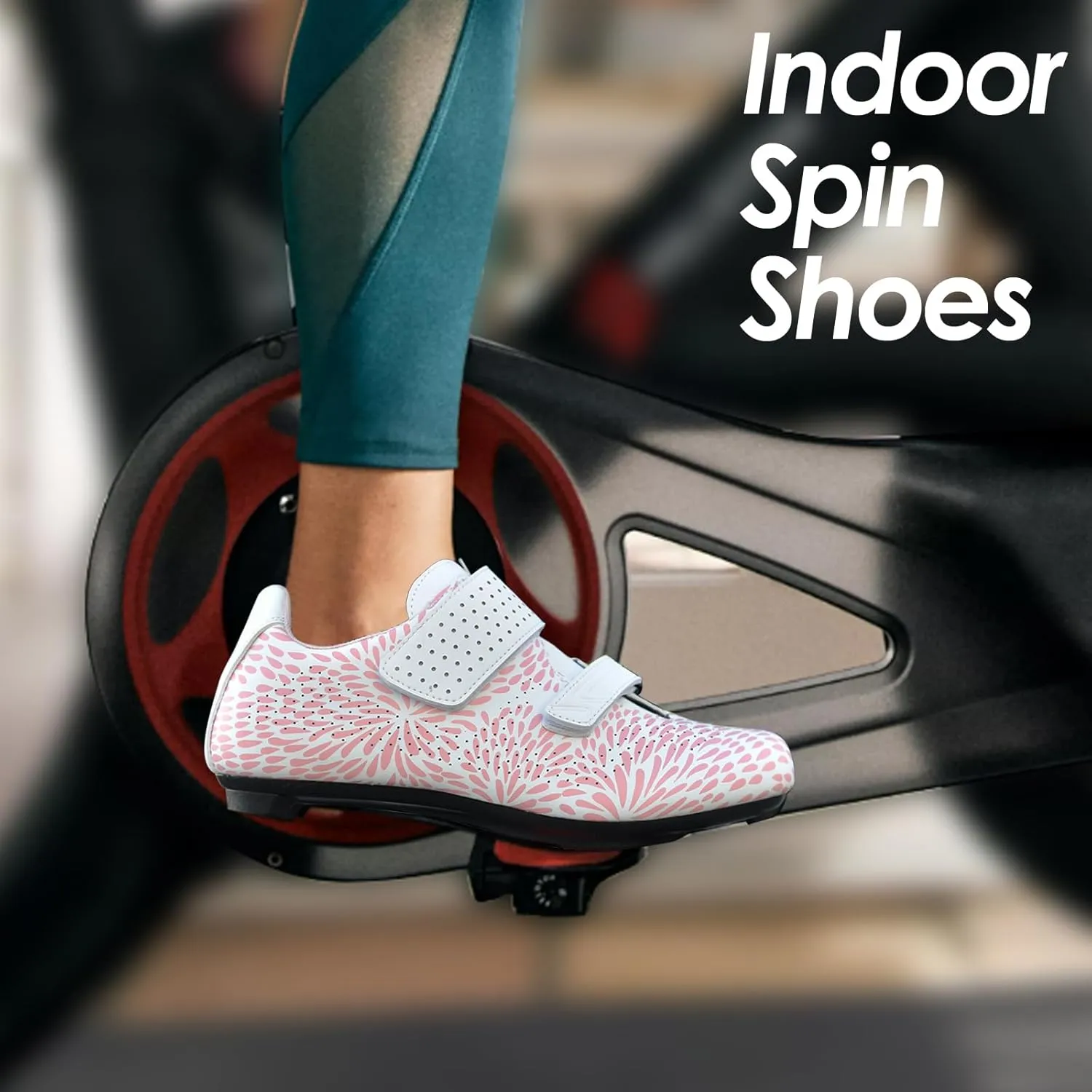 Womens Cycling Shoes Compatible with Peloton Bike Shoes Spin Shoes Indoor Cycling Delta/SPD Road Cycle Biking Shoes
