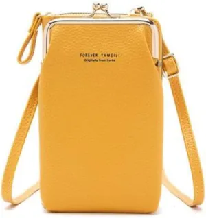 Women's Essential Adornments Bundle with Crossbody Purse and Scarf Yellow ONE SIZE Cross Body Coffee One Size