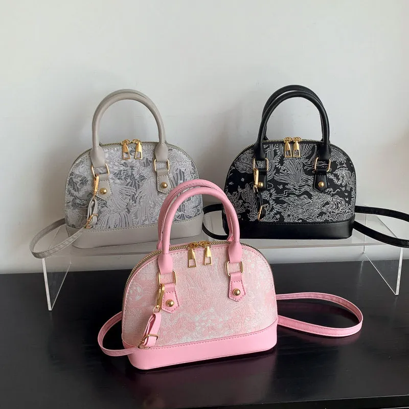 Women's Fashion Pattern Stitching Summer Simple Portable Crossbody Bags