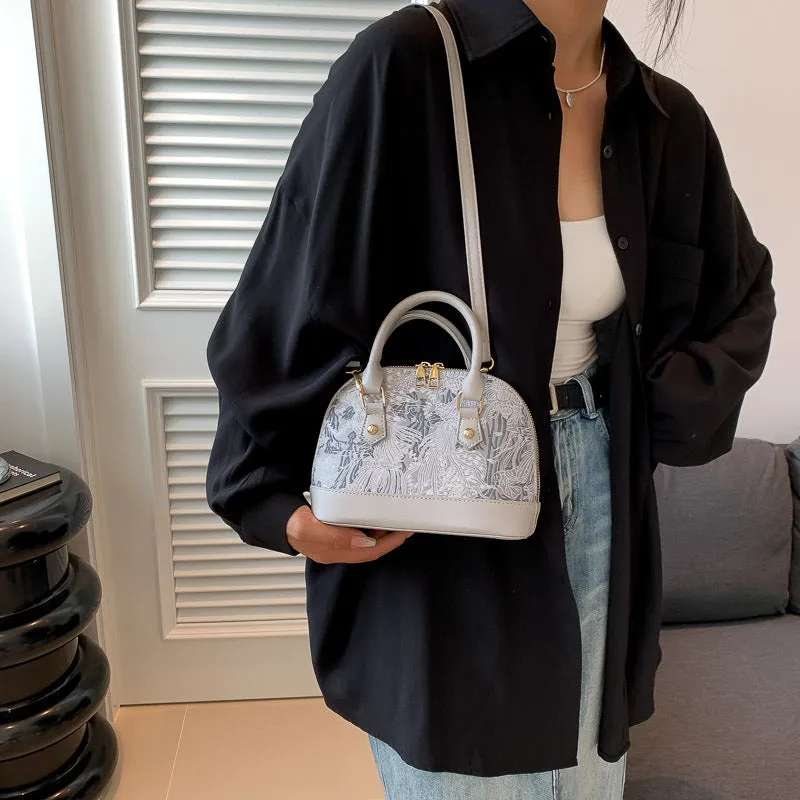 Women's Fashion Pattern Stitching Summer Simple Portable Crossbody Bags