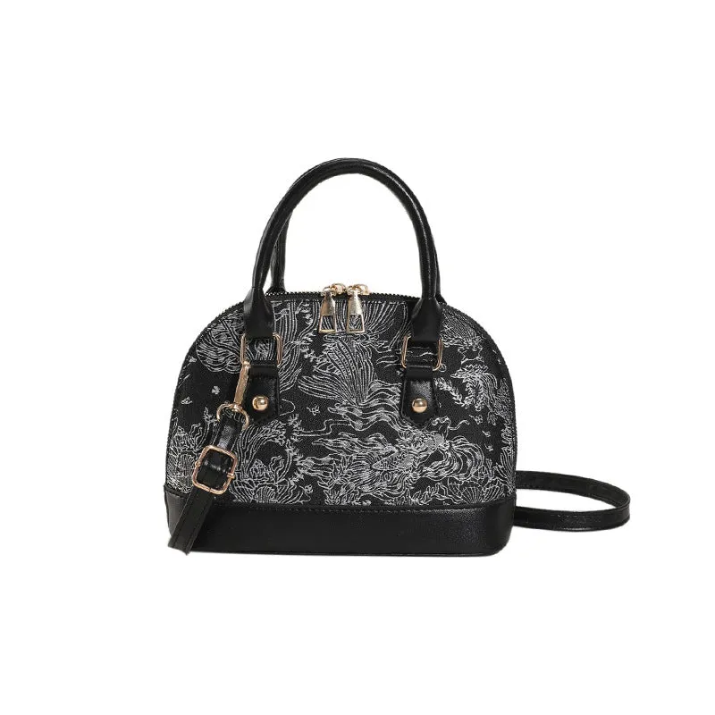 Women's Fashion Pattern Stitching Summer Simple Portable Crossbody Bags